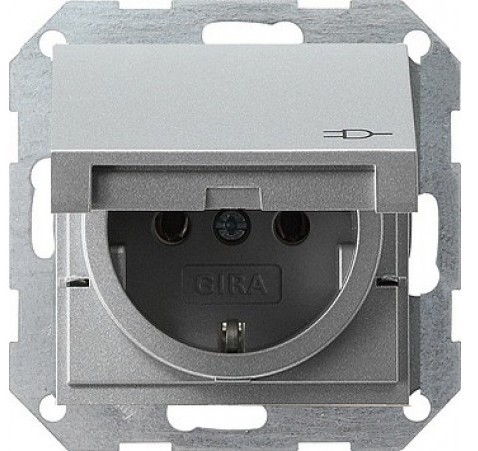 розетка с крышкой алюмюниевая Розетка с крышкой