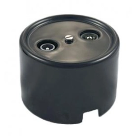 Розетка R/TV-SAT оконечная, керамика — черный, Лизетта, Bironi