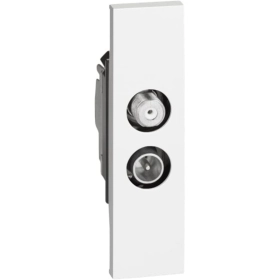 Розетка TV-SAT звезда 1 модуль — белый, Bticino Living Now