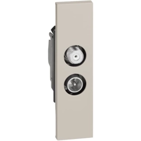 Розетка TV-SAT звезда 1 модуль — песочный, Bticino Living Now