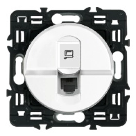 Розетка телефонная RJ11 - белый, Legrand Celiane