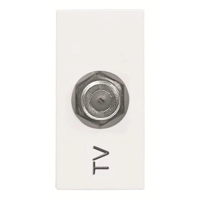 Розетка ТВ одиночная - альпийский белый, ABB Zenit (N2150 BL)