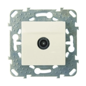 Розетка ТВ оконечная - бежевый, Schneider Unica