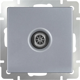 Розетка ТВ одиночная/оконечная - серебряный, Werkel, WL06-TV