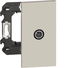 Розетка телевизионная TV звезда 2 модуля — песочный, Bticino Living Now