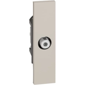 Розетка телевизионная TV звезда разъем F 1 модуль — песочный, Bticino Living Now