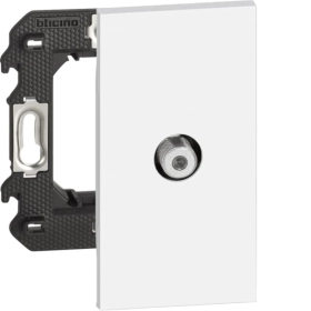 Розетка телевизионная TV звезда разъем F 2 модуля — белый, Bticino Living Now