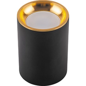 Спот бочонок 35W, 220V, GU10, MR16, ML175 - черный с золотом, Feron