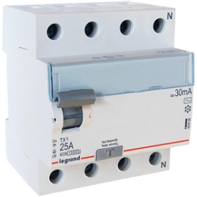 УЗО 4P 25A 300mA AC Legrand TX3