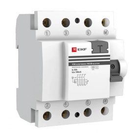 УЗО селективное 4P 40А 300мА AC EKF PROxima ВД-100