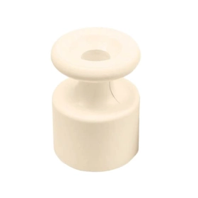 Изолятор для наружного монтажа, пластик, 10 шт/уп — песочное золото, Bironi