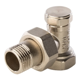 Клапан запорно-балансировочный, угловой, 1/2 - Stout