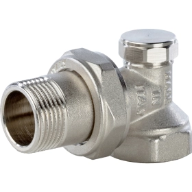 Клапан запорно-балансировочный, угловой, 3/4 - Stout