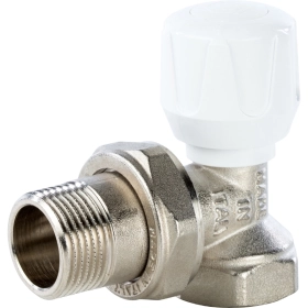 Клапан ручной терморегулирующий, угловой, 3/4 - Stout