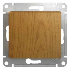 Кнопка звонка - дуб, Schneider Glossa