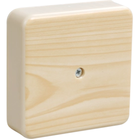 Коробка распаечная 75х75х20 мм, сосна, с контактной группой, КМ41212-04 - IEK