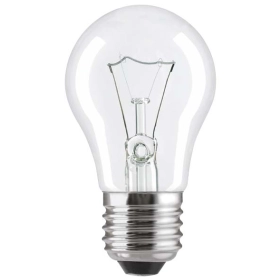 Лампа накаливания прозрачная, 60W, 3000К, E27 - ЛИСМА