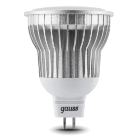 Лампа светодиодная диммируемая, 5W, 2700К, GU5.3 - Gauss Elementary