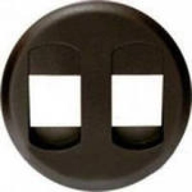 Лицевая панель (накладка) для двойной акустической розетки графит 064941 (64941) (67311) Legrand (Легранд) Celiane (Селиан)