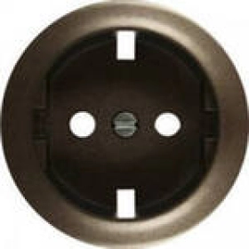 Лицевая панель (накладка) для розеток 2К+З с винтовыми зажимами графит 064952 (64952) (67152) Legrand (Легранд) Celiane (Селиан)