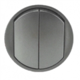 Лицевая панель для 2кл выключателя, графит - Legrand Celiane