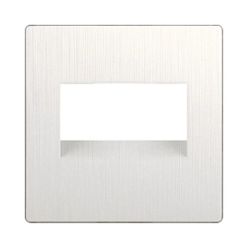 Накладка для двойной компьютерной розетки RJ-45, WL13-RJ45+RJ45-CP - перламутровый рифленый, Werkel