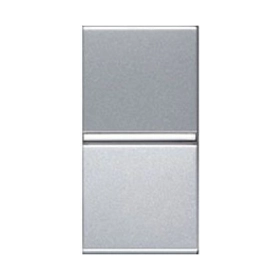 Переключатель 1 кл, 1 модуль - серебро, ABB Zenit (N2102 PL)