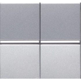 Переключатель промежуточный, 2 кл - серебро, ABB Zenit (2 х N2110 PL)