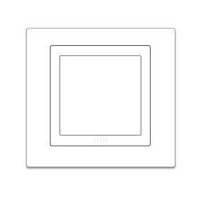 Рамка 1 пост - белый, Schneider Unica