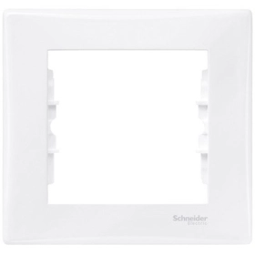 Рамка 1 пост - белый, Schneider Sedna