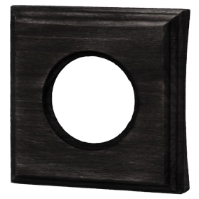 Рамка 1 пост, на бревно 220 мм, скрытый монтаж, С.М. — бук, угольно-черный, Шедель, Bironi