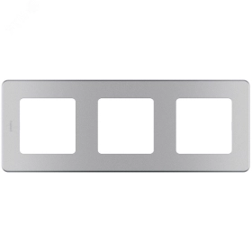 Рамка 3 поста - алюминий INSPIRIA 673952