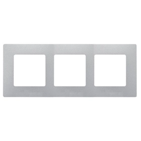 Рамка 3 поста - алюминий, Legrand Etika