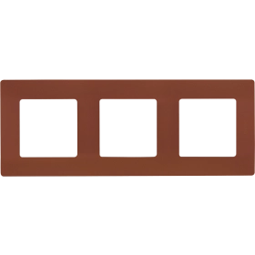 Рамка 3 поста - какао, Legrand Etika