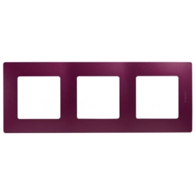 Рамка 3 поста - сливовая, Legrand Etika