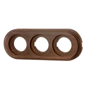 Рамка 3 поста, на бревно 220 мм — бук, старое дерево, Лизетта, Bironi