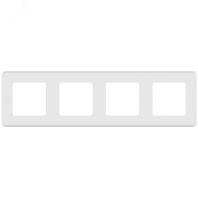 Рамка 4 поста - белый INSPIRIA 673960