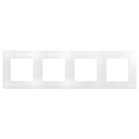 Рамка 4 поста - белый, Legrand Etika