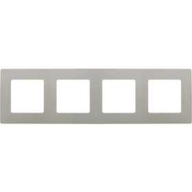 Рамка 4 поста - светлая галька, Legrand Etika