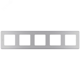 Рамка 5 постов - алюминий INSPIRIA 673972