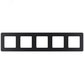 Рамка 5 постов - антрацит INSPIRIA 673973