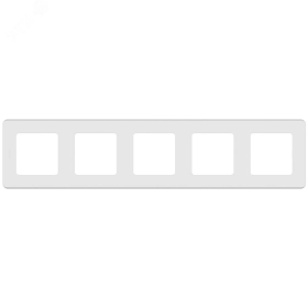Рамка 5 постов - белый INSPIRIA 673970