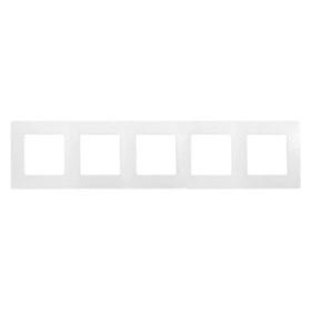 Рамка 5 постов - белый, Legrand Etika