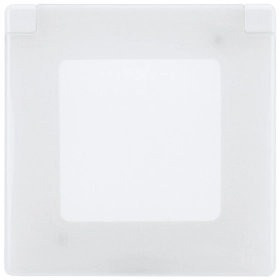 Рамка влагозащищенная с защитной крышкой. IP 44 - белый INSPIRIA 673920