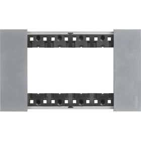 Рамка на 1 пост, 4 модуля, итальянский стандарт — луна, Bticino Living Now