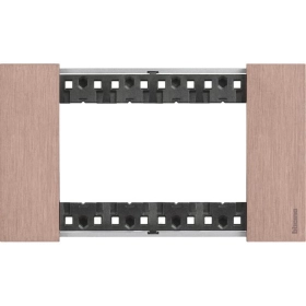 Рамка на 1 пост, 4 модуля, итальянский стандарт — медь, Bticino Living Now