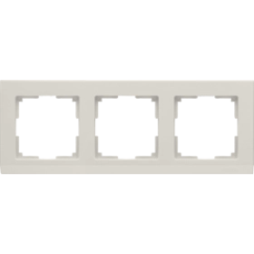 Рамка на 3 поста, W0031803 - слоновая кость, пластик, Werkel Stark