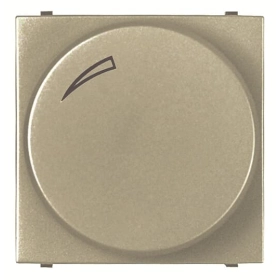 Cветорегулятор поворотно-нажимной для регулируемых LED ламп, 2-100 Вт - шампань, ABB Zenit (N2260.3 CV)