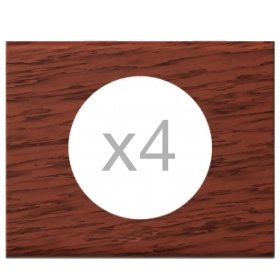 Legrand Celiane Четырехместная рамка (дерево орех)