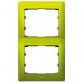 Legrand Galea Life рамка 2 поста вертикальная - зелёная металл